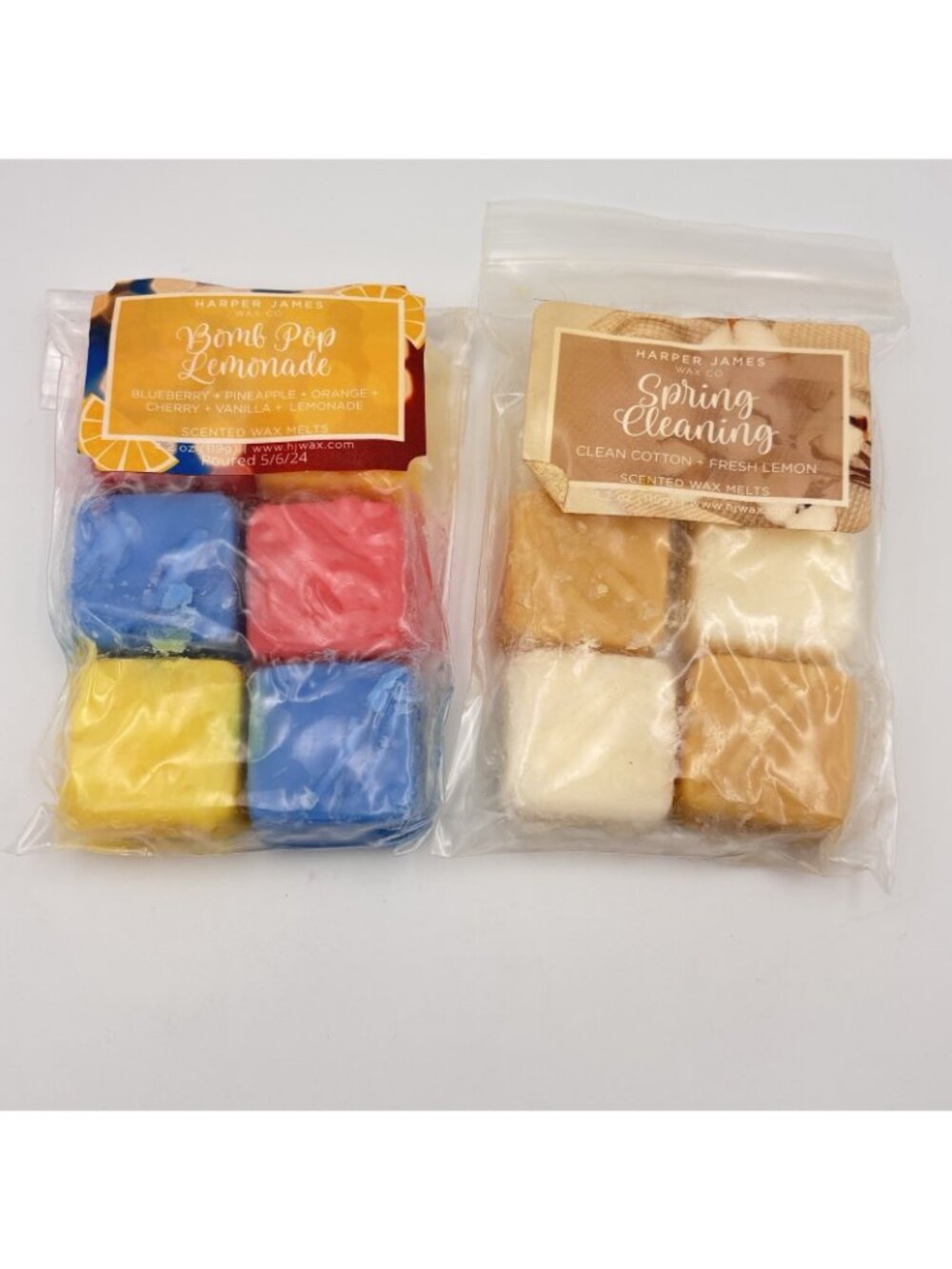 Harper James Vendor Wax Melts Two 4.2 oz Packs Summer Spring Scents Cubes Clean - Picture 2 of 10